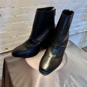 Asos black mid ankle boots